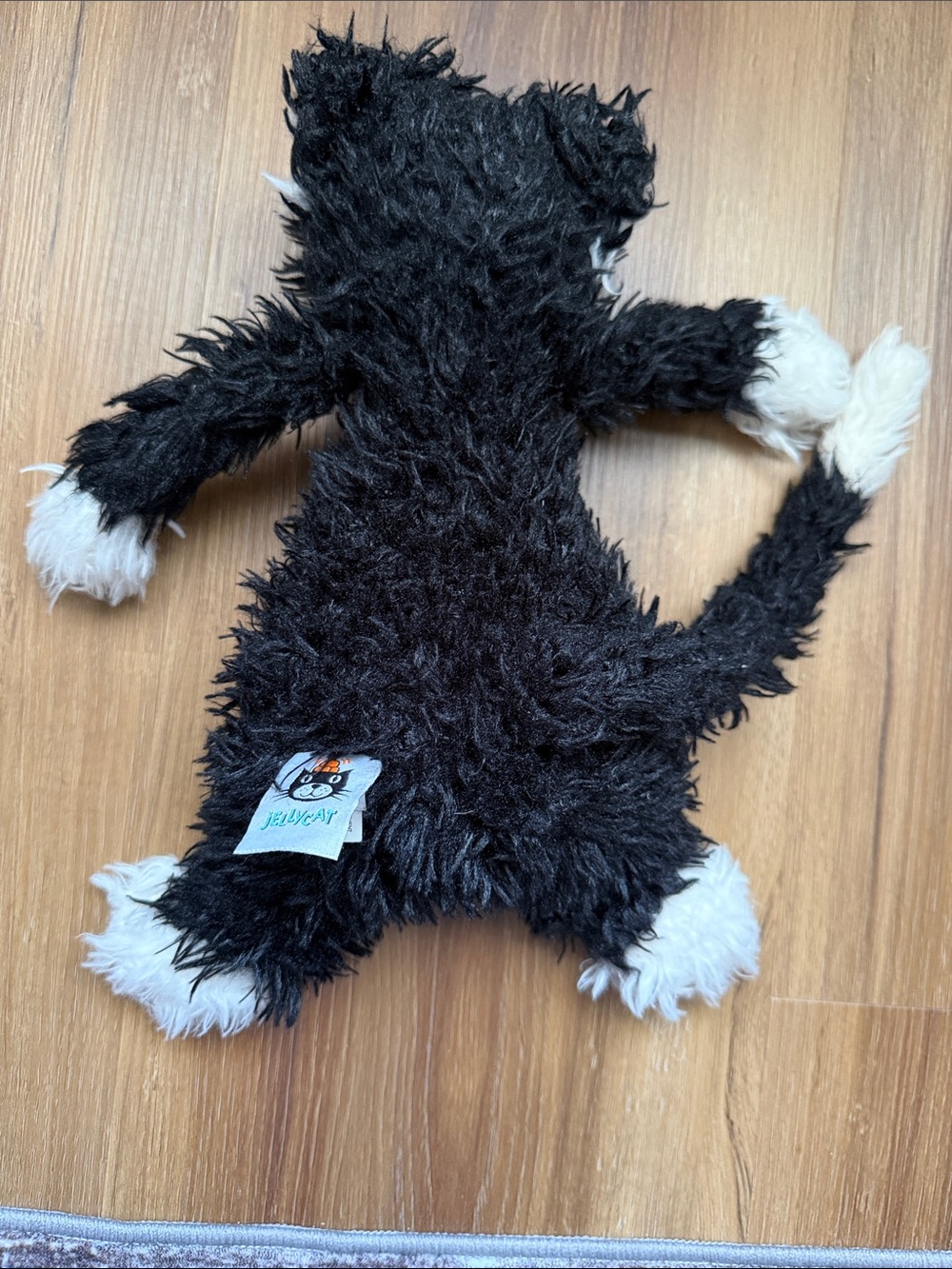 Like New Jellycat - no tags. Plush Black & White Cat Small - Picture 2 of 6